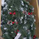 Solar Wreath 48 inch, Outdoor Christmas Wreaths Large with 250 LEDs & 8 Lighting Modes, Lighted Holiday Decorations for Outside