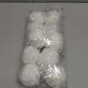 10 Pcs 3.15 inch White Fur Ornaments for Christmas Tree Decorations Christmas Ball Ornaments Xmas Hanging Decorations Furry Pom Pom Balls for Xmas Tree Party Supplies