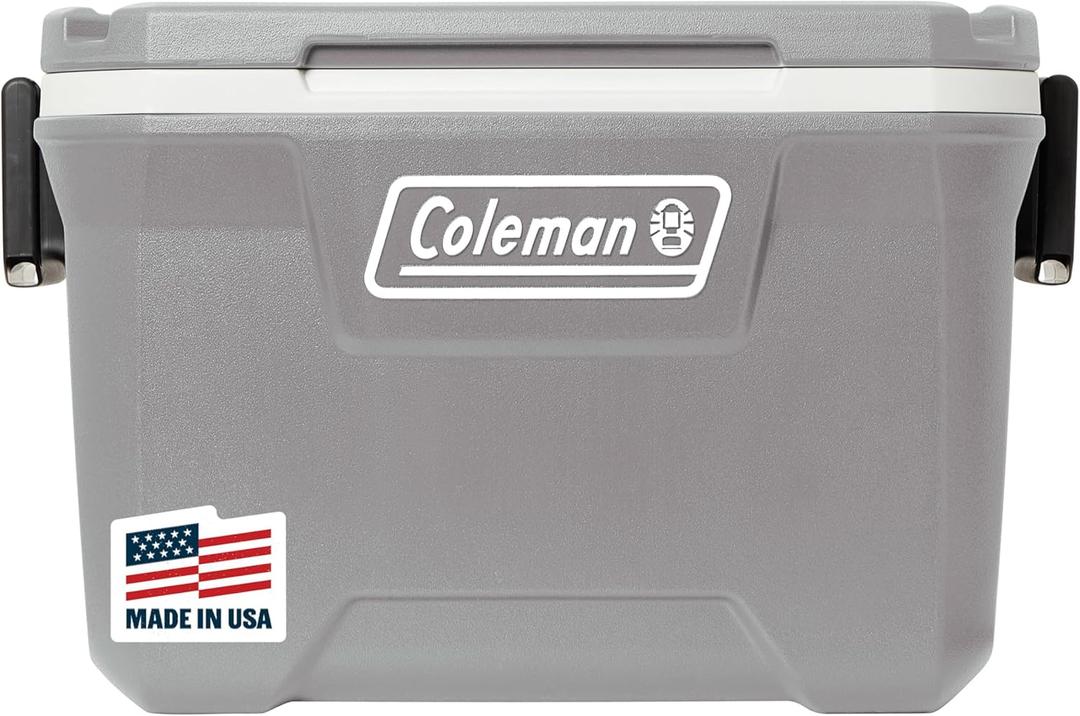 Coleman Classic Series Insulated Portable Cooler, Leak-Resistant Outdoor Hard Cooler Keeps Ice up to 5 Days, 52 Quart (Rock Grey)