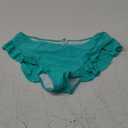 ZAFUL Women Mid Waist Bikini Bottoms Ruffles Full Coverage Swimsuit Bottom Swim Briefs Bathing Suit Bottoms (Small, 0-mint Green)