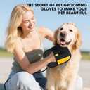 Pet Hair Removal Glove,2Pcs,Electrostatic Gloves Pet Hair Removal,Highly Efficient,Pet Hair Remover Glove,9.45-Inch Large Brush Surface,Reusable Cat Grooming Gloves for Couch,Sweater,Carpet,Curtain.