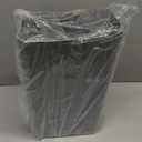 1-Pack 3.5 Gallon Plastic Trash Bin with Lid, Swing Lid Trash Can, Gray