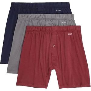 2(X) IST mens Pima Cotton Knit Boxers 2-pack