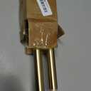 2-Pack Curtain Rod for Windows 16-28",Adjustable Window Curtain Rods with Premium Aluminum End Cap Finials and Full Surround Brackets,3/4"(0.062Feet) DiameterWarm Gold Drapery Rods for Curtains