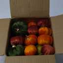 18PCS Velvet Pumpkin Decor for Fall Table Centerpieces, Artificial Fake Faux Foam Pumpkin Home Decorations for Autumn Harvest, Thanksgiving