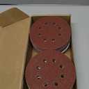 100 PCS 5 Inch Sanding Discs 60 Grit, Round Hook and Loop Sandpaper for Random Orbital Sander