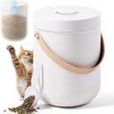 smartoo Vacuum Cat Dog Food Storage Container 10 lb, Dry Pet Food Storage, 13"H x 9.65″W