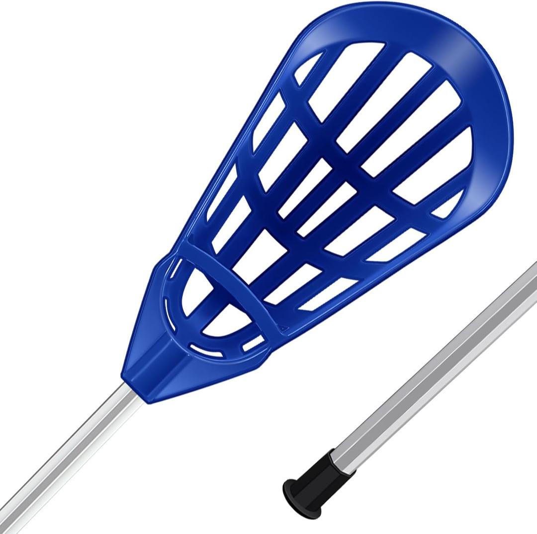 Jenaai 2 Pack 40 Inch Youth Lacrosse Sticks Practice Lacrosse Sticks Aluminum Training Equipment for Beginners Amateur Athletes Indoor Outdoor Sport(Blue)