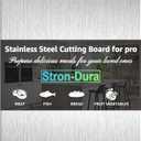 Cutting Board for Kitchen, Food Grade Stainless Steel Cutting Board for Meat, Fruit, Vegetables, Outdoor or Indoor, S Size, 11.5" * 8"