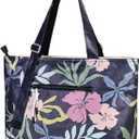 HOMESPON Large Waterproof Beach Bag for Women Pool Bags with Wet Compartment Lightweight Tote for Work Travel Weekends