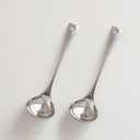 Small Gravy,Sauce Ladle 8 inch 304 Stainless Steel Ladle for Serving Dishwasher Safe, 2Pack