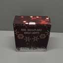 8.5 FT Snowflake Lights with 6 Drops, 100 Counts Clear Blubs Christmas String Lights, Plug in & Connectable Icicle Fairy Curtain Light Set for Xmas Home Indoor Outdoor Party Wedding Decorations