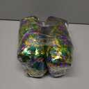 2 x 50 Feet Mardi Gras Tinsel Garland Gold Green Purple Garland Mardi Gras Christmas Tree Tinsel Garland Metallic Twisted Hanging Garland for Mardi Gras Oktoberfest Birthday Party Decoration