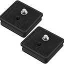 TOODOO 2 Pieces 41mm QR Release Plate Camera Tripod Ball Head Quick Release Plate Replacement Compatible with Ambico V0552 V0554, Sunpak 7500 Pro 7500tm 7575, Kalimar Pro-tech V40