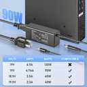 90W 65W Ac Adapter Power Cord for HP All-in-One Desktop 20" 22" 24" 24-DD 24-DF 24-DP 24-CB 22-DD DF 27-DB:24-dd0210 dd0010 24-df0040 22-df0222 22-dd0210 dd0110 24-dp0160 dp1250 dp1380 Charger