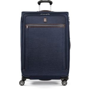 Travelpro Platinum Elite Softside Expandable Checked Luggage, 8 Wheel Spinner Large Suitcase, TSA Lock, Men and Women, True Navy Blue, Checked Large 29-Inch