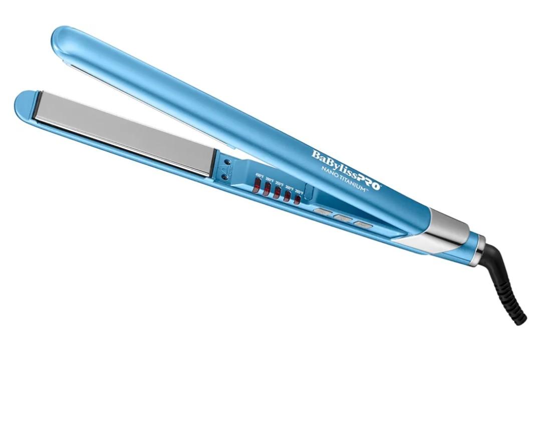 BabylissPRO Nano Titanium Ultra-Sleek Hair Straightener, Flat Iron for All Hair Types