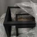 25"&19" Large Decorative Lanterns Outdoor Indoor, Set of 2, Black