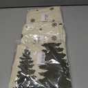 3 x CXMEIFLY Christmas Pillow Covers 16x16 Inch Set of 2 Cream Black Christmas Tree Snowflakes Decor Throw Pillows Winter Xmas Holiday Outdoor Cushion Cases for Couch Bed Decorations