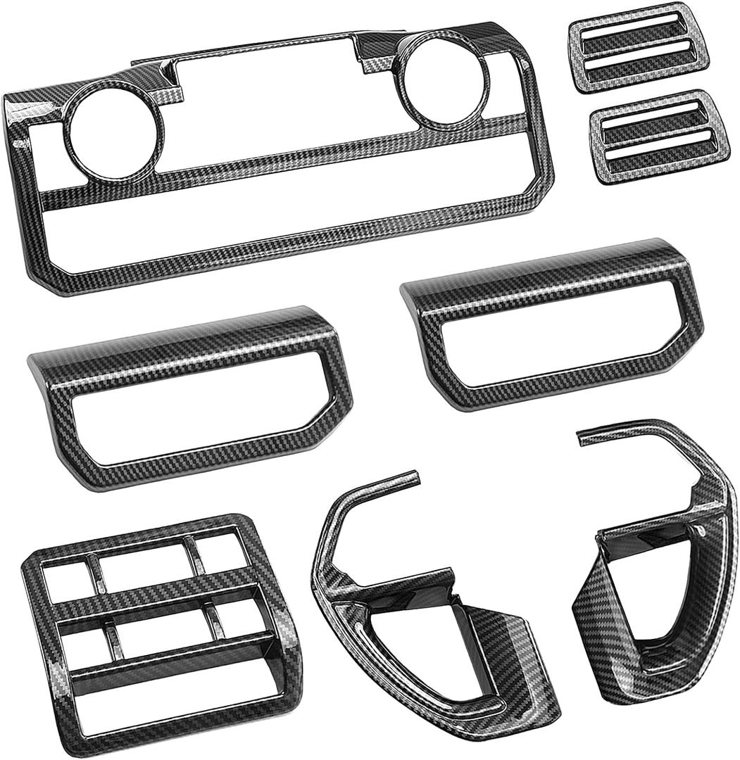 Full Set Interior Molding Covers Accent Trims Custom Fit for Tacoma 2025 2024 - Carbon Black- Peel and Stick Install - for Tacoma 2025 2024 Accessories
