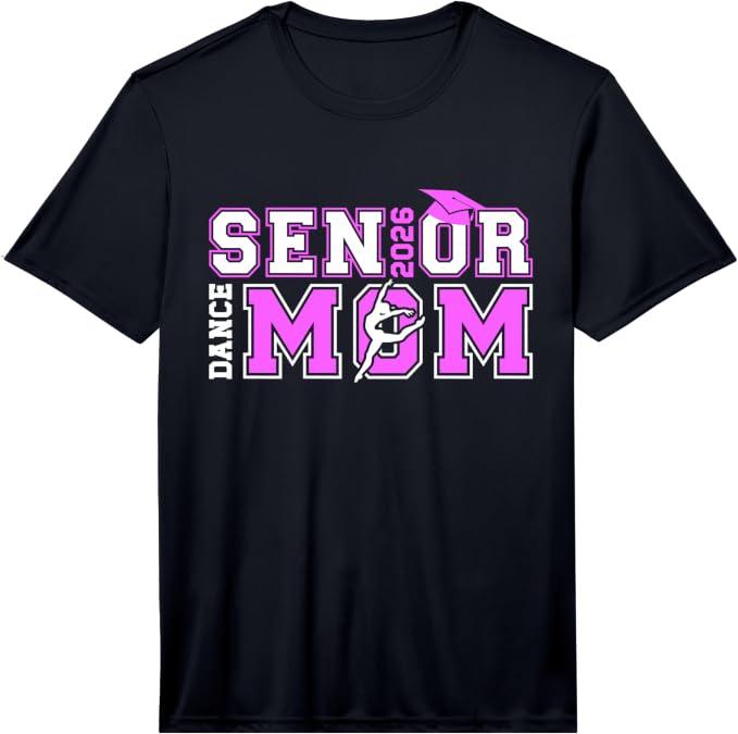 Dance Senior Mom of A Senior Dancer Mama 2026 Heart T-Shirt, Size: M