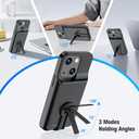 Battery Case for iPhone 13/13 Pro/14/14 Pro, Charging Case with Stand 7000mAh Rechargeable Ultra-Slim Anti-Fall Protection Extended Charger Cover for iPhone 14/14Pro/13/13 Pro Battery Case 6.1" Black