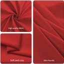 8 Pack Red Tablecloth 60x102 Inch Rectangle Tablecloths for 6 Foot Rectangle Tables, Table Cloth Washable Polyester Fabric Rectangular Table Cover for Dining Banquet Wedding Party