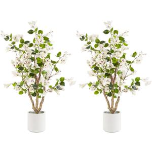 3ft 2-Pack Artificial Bougainvillea Trees