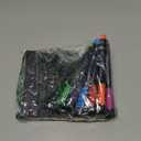 Taja Magnetic Dry Erase Whiteboard Markers, 8 Count Black Fine Tip Thin Dry Erase Markers with Eraser for Home Office School Supplies-Black