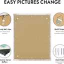 Hongkee 24x30 Frame, Distressed White Wood Style - Display Posters 18 x 24 with Mat or 24x30 without Mat, Wall Mounting Horizontal and Vertical, 1 Pack