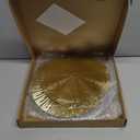 Blulu 9 Pcs Gold Mirror Wall Decor Metal Round Home Art Decor Decorative Modern Circle Mirror Wall Art Sculpture Hanging Decorations for Home Living Room Office