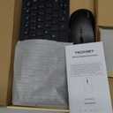 TECKNET Wireless Keyboard and Mouse Combo, Mini Cordless Computer Keyboard and Mouse Set 2.4GHz, Silent Adjustable 1600 DPI, Quiet Click, Lag-Free for Computer, Laptop, PC, Windows, Mac, Chrome OS (Black)