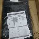 Hisecome 10' x 12' Gazebo Universal Replacement Mosquito Netting,Black Outdoor Canopy Net Screen 4-Panel Sidewall Curtain, with Zippers,Mosquito Netting（Only）