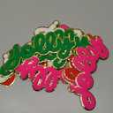 Chuangdi 12 Pcs Jolly Christmas Iron on Patches 7.8 Inch Sew on Chenille Letter Christmas Self Adhesive Chenille Embroidered Applique Patches for Clothing Crafts DIY Xmas Decor Supplies