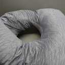 MOON PARK Pregnancy Pillows for Sleeping - 57 Inch U Shaped Full Body Maternity Pillow with Removable Cover - Support for Back, Legs, Belly, Hips - Pregnancy Pillow for Women - Grey