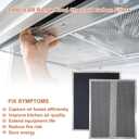 S99010308 Range Hood Charcoal Carbon Filters Replacement For Broan BPSF30 QS WS 99010308 And GE WB02X10707 Non-Ducted Range Hood,13.38 X 10.74 X 0.04 in Pack of 2