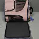 Lekereise Pet Carrier Backpack Expandable Cat Backpack for Small Dogs Cats, Dog Backpack Bag with Breathable Mesh, Pink