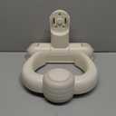 IvyWind Baby Shower Stand, Wall-Mounted Baby Bath Stand Support for 6-36 Months, Foldable Shower Standing Bath for Toddler, Easy to Install, Adjustable Height, Brown