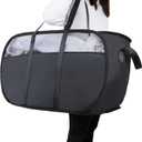 Pop Up Laundry Hamperwith Durable Handles collapsible laundry basketEasy to Open and Fold for college Dorm,kids roomtravel (Black)