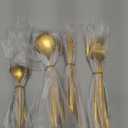 Luxury Stainless Steel Flatware, 4 Pc. Set with Fork, Knife, and Spoons, Modern Cutlery, Mirror Polished Finish, Decorative Kitchen Silverware in Gold, Black, or Silver (Gold)