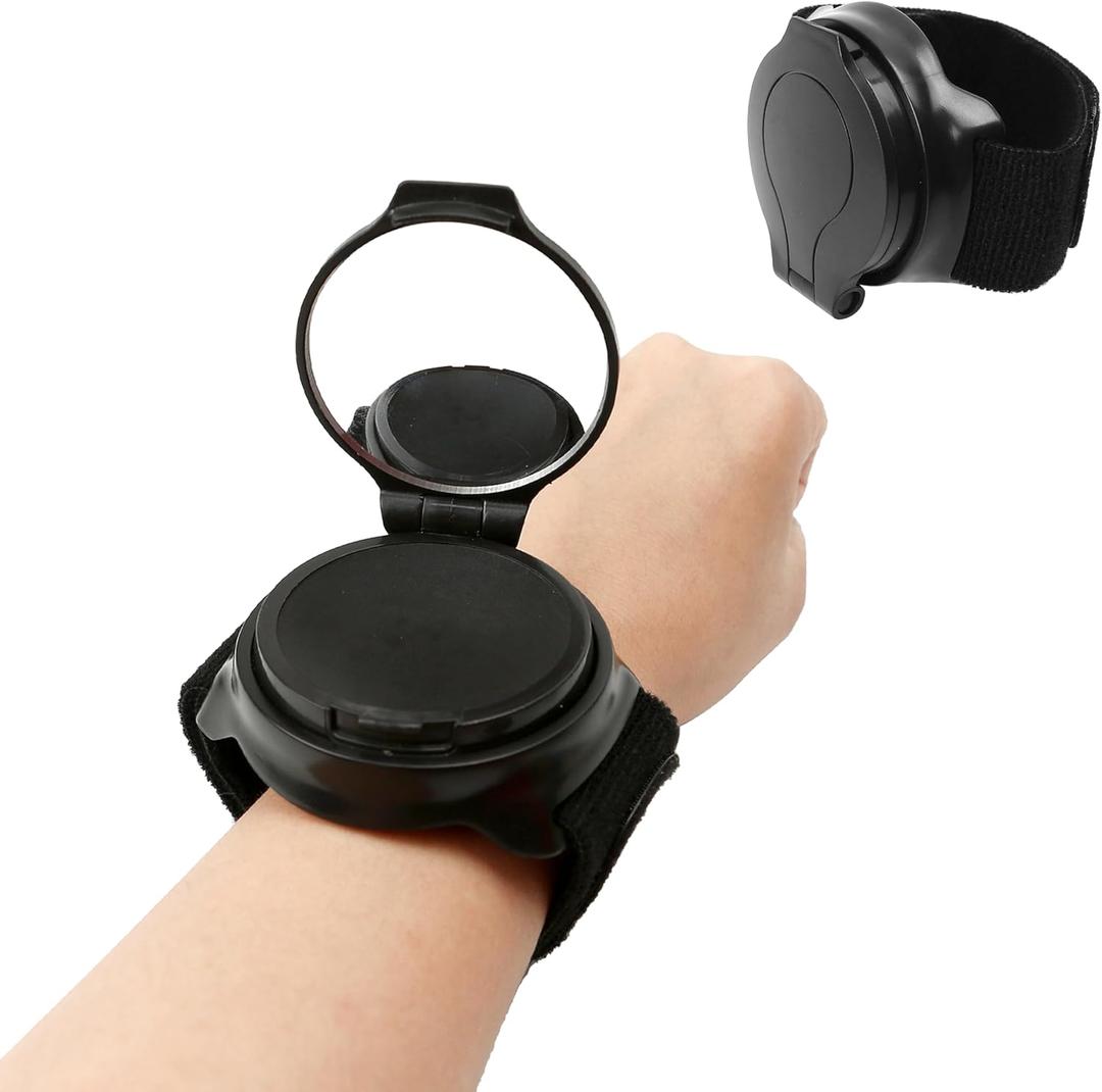 Stay Safe on the Bike with Wearable Cycling Rear View Mirror - 360Adjustable for a Wide Angle View, Easily Attachable to Wrist with an Adjustable Band