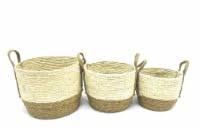 HD Designs Storage Bins and Baskets in Cleaning and Organization Box Set of 3 Pack 12'*13', 10'*12' , 9'*10'