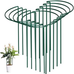 10 Pack Peony Cages and Supports, 10" (W) x 16"(H) Plant Support, Heavy-Duty Metal Plant Support Stakes, Plant Stakes for Outdoor & Indoor Plants, Perfect for Flowers and Vegetable