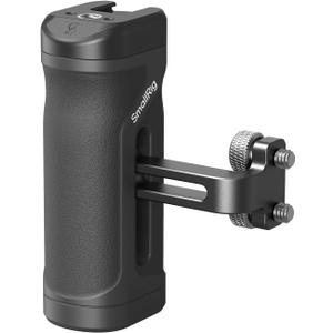 SmallRig Mini Side Handle for 1/4"-20 Threaded Holes, Camera Cage Handle for Left or Right Hand, Up and Down Adjustable, with Built-in Cold Shoe & Threaded Hole - 4755