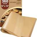 360 Count 12"x 16" Heavy Duty Parchment Paper Sheets for Baking, No-Stick & No-Leak Unbleached Baking Paper, Pre-cut Half Parchment Paper Sheets for Oven, Air Fryer, Microwave