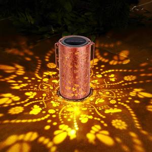 Homemory Butterfly Solar Lanterns Outdoor Waterproof, Birthday Gifts for Women Mom Grandma, LED Solar Lights Metal Decoration Outside for Yard, Patio, Backyard, Porch, Lawn