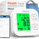 iHealth Track Smart Upper Arm Blood Pressure Monitor with Wide Range Cuff That fits Standard to Large Adult Arms, Bluetooth Compatible for iOS & Android Devices