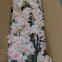 BINCUE Artificial White Cherry Blossom Tree Fake Tree Cherry Blossom Decor Fake Flowers Faux Flowering Tree White Flowers Floral for Indoor Outdoor Room Home Decor Spring Gift 5.74FT