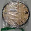 10 Inch Wooden Round Wall Clock, Non-Ticking Quartz Decorative Analog Clocks Battery Operated for Apartment, Living Room, Bedroom, Hallway, Classroom - Gifts for Family and Friends (Black)