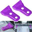 Front Engine Hood Hinge Cover Trim Exterior Accessories Decoration for 2018-2024 Jeep Wrangler JL JLU Unlimited Sports Freedom Sahara Rubicon Gladiator JT 2-Door & 4-Door (Purple 2PCS)